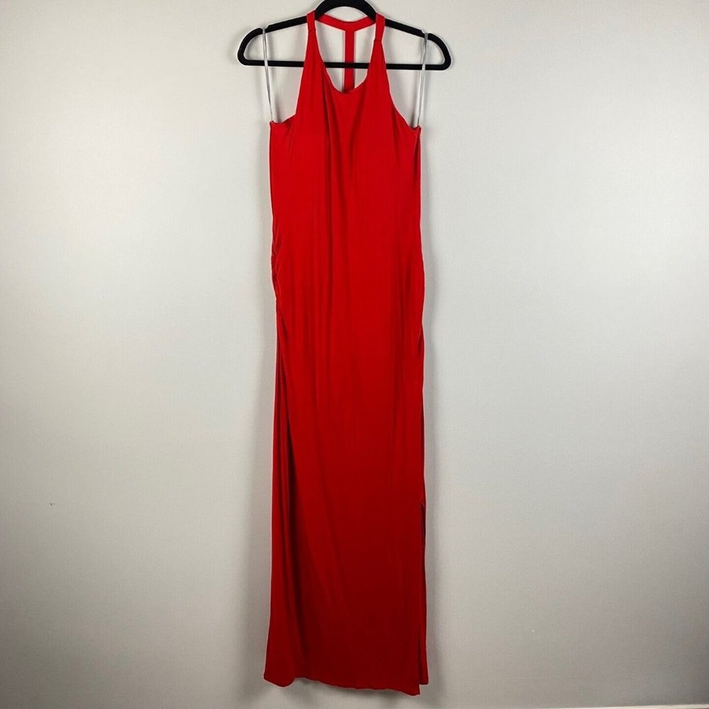 Athleta Serenity Maxi Dress Saffron Red Size Medium